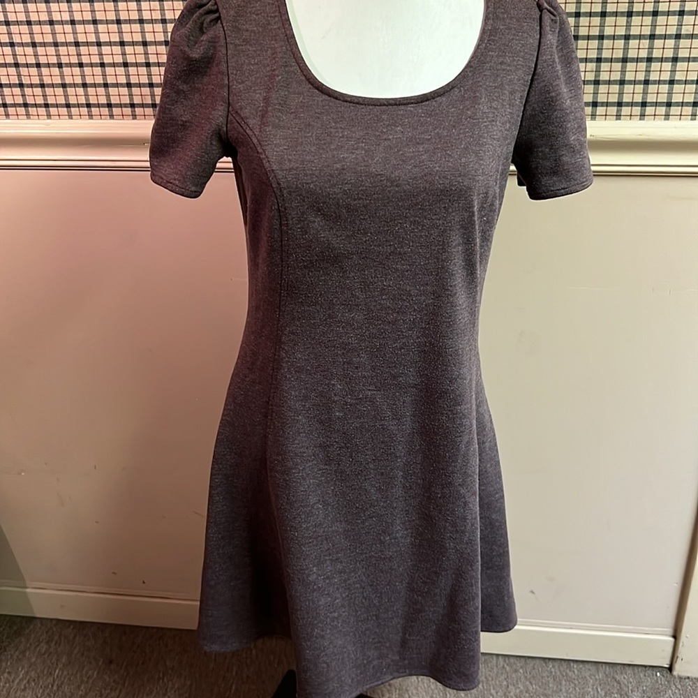 Frenchi Brown Short Sleeve Dress